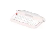 TODO Retro Typewriter Bluetooth Wireless Keyboard Tablet Holder 84 Key Mac Win Android BT 5.0 - Pink