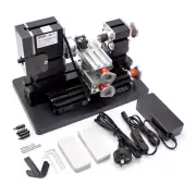 Mini Wood Metal Rotating Lathe Motor Larger Processing Radius DIY Tools 12000rpm
