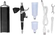Respicefinem Rechargeable Airbrush Set with 30Psi Compressor Ergonomic Design 1500mAh Battery for Makeup Artists and Hobbyists