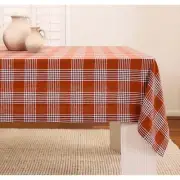Solino Home 100% Pure Linen Tablecloth | Glen Check