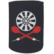 Stubby Holder - darts crossbone Funny Novelty Stubbie Gift Gifts