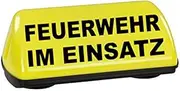 [PACOTEX] Speed Roof Patch Yellow Unlit Fire Brigade in Use Labelled on Both Sides with Rubberised Magnets