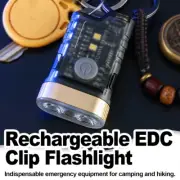 Multifunction Dimming Flashlight Light Keychain Powerful Waterproof Mini Led Usb