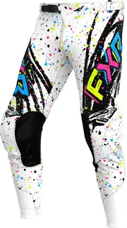 FXR Podium 2025 Youth Motocross Pants, black-multicolored, Size 24 Black Multicolored