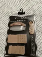 Tahari Nude Bra Accessory Kit Bra Extenders, Straps, Cushions, NIP