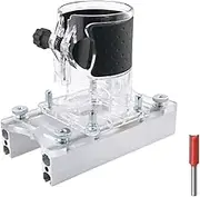 Woodworking Router Base Slotted Base and Fastening Bracket Spare Parts Multifunction Simple to Use Mortising Jig for Cabinet, with Milling Tool