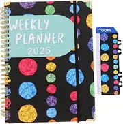 COOPHYA 2025 Monthly Planner Academic Organizer Compact Pages for Students Teachers for Note Taking Journaling Daily Scheduling for Office Home Use