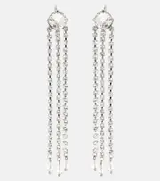 [Miu Miu] Miu Miu Crystal-embellished earrings One Size silver