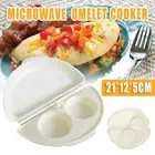 UP 4pcs NEW Microwave Egg Omelette Omelett Omelet Pan Maker Microwavable Cooker