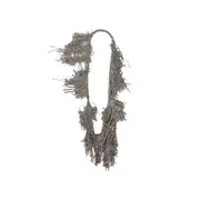 [KUNDO] Hand-Embroidered Neck Piece Silver