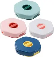 4Pcs Portable Cable Management Box Data Cable Storage Winder Multi for Organizing Charging Cables Earphones Wires