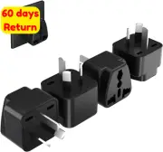 HEYMIX 4-Pack Universal Travel Adapter US UK EU India to AU Plug