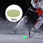 2 Pieces Ice Hockey Puck Glow in Dark Street Hockey Balls Practicing and Classic