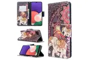Samsung Galaxy A22 5G Wallet Case Flip Leather Card Slots Magnetic Stand Cover (Elephant)
