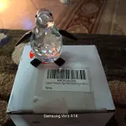 Ingbear Black And White PENQUIN hand Blown Glass Figurine