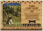 English Cocker Spaniel Engraved Wood Picture Frame Magnet