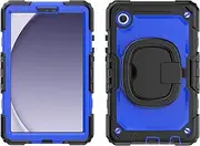 Heavy Duty Shockproof TPU Case Compatible with Samsung Galaxy Tab A9 8.7Inch 2023 Model (SM-X110/SM-X115) Kids Case,360 Degree Rotating Handle Stand Bracket W Screen Protector+Shoulder Strap Tablet Ca