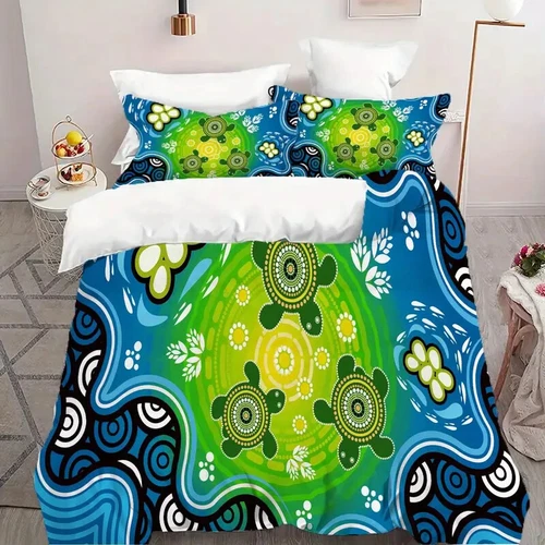 Aboriginal Native Turtle Bedding Sets Duvet Covers Double King Size Gift