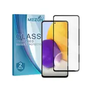 2 Pack MEZON Samsung Galaxy A72 Full Cover Tempered Glass Screen Protectors