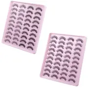 20 Pairs False Eyelashes Lashes Curly False Eyelashes Wispy False Eyelashes