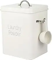 Luxshiny Laundry Powder Tin for Laundry Detergent Containers 1 Set Home Kitchen Storage Box with Spoon