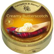 Cavendish And Harvey Tin Creamy Butterscotch Drops - 175g