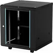 CableGeeker 12U Server Cabinet Wall Mount Rack Enclosure, Includes Lockable Door and Removable Side Panels, 19 Inch Server Rack 23.6” Depth(600mm), Fits All Your IT and AV Gear