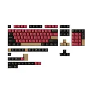 Keycaps Pbt Cherry Profile Red Samurai Big Set Key Caps French Key Caps As Shown