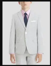 Lauren Ralph Lauren UltraFlex Classic-Fit Seersucker Sport Coat Boys 20R White