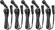 5PCS Extension Cable Wire for Deck Light 1m/39.4in Length 2 Pin Extension Cord IP67 Waterproof with Male and Female Connector for Solar Shed Pendant Lights Garden Spike Lights