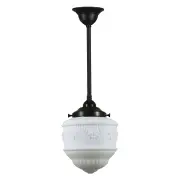 Senator Opal Matt 8&quot; Shade w 3/4&quot; x 1/2m Rod Pendant
