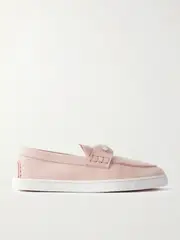 [Christian Louboutin] Christian Louboutin - Chambeliboat Suede Loafers - Baby pink - IT40 IT 40 Pink