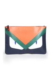 Tri-Colour Monster Face Clutch