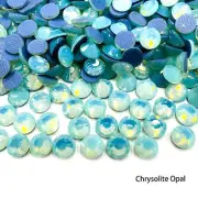 Glower® Chrysolite Opal Premium Hotfix Rhinestone Flat Back