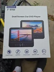 Fangor F-611D Black 7.5 in LCD Dual Screen Portable DVD Player - New In Box