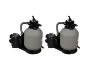 vidaXL Sand Filter Pumps 2 pcs 600 W 17000 l/h