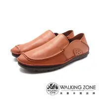 在飛比找momo購物網優惠-【WALKING ZONE】男 馬克縫線可踩腳直套款開車鞋 