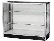 NEW 1.2m long two shelves GLASS Showcase Display Cabinet Counter Shelving KD4G