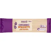Macro Organic Spaghetti Pasta 500g