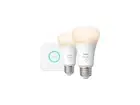 Philips Hue 563080 Starter Kit, E26 10.5W A19 Bluetooth 2-pack Smart Bulb