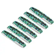 6Pcs 59" PU Racket Overgrip Grip Tape Non-Slip with Damping Ridge, Camo Green