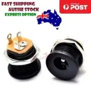 10pcs DC022 5.5x2.1mm Female DC Socket Jack Power Plug Panel Mount DC-022 14mm