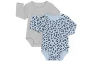 Bonds: Long Sleeve Bodysuit 2 Pack - Ditsy Leopard (Size 2)