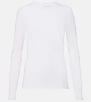 [Max Mara] Max Mara Ortensia jersey top UK 10 white