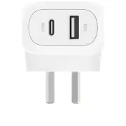 Belkin 42W USB-A + USB-C Wall Charger w/PPS & PD (White)