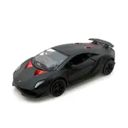 Motormax Licensed 1:24 Scale Lamborghini Sesto Elemento Matt Black Diecast Model Car
