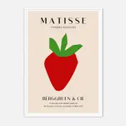 Galrie Vintage Matisse Papiers Découpés Art Print - Berggruen & Cie Exhibition, White Frame, A0 84 x 119cm (33 x 47inch)
