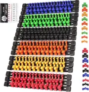 SWANLAKE Socket Organizer Set 18-Piece, 1/4-Inch x 96 Clips, 3/8-Inch x 90 x 72