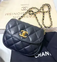 在飛比找Yahoo!奇摩拍賣優惠-22弄 Chanel vintage 16.5cm 斜背/腰