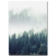 4 PCS Living Room Home Nordic Decoration Forest Landscape Wall Art Poster, Size (Inch):20x30cm canvas(Picture 1)